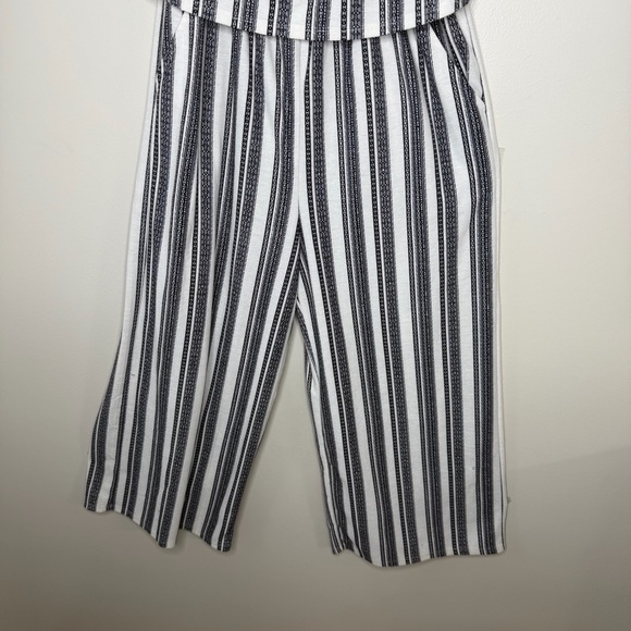 Gypsies & Moondust Black and White Strapless Jumpsuit with Pockets Size Large - Picture 5 of 15